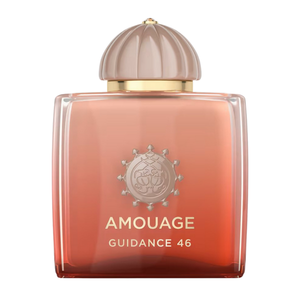 parfum Amouage Guidance 46, vue de face sur fond uni
