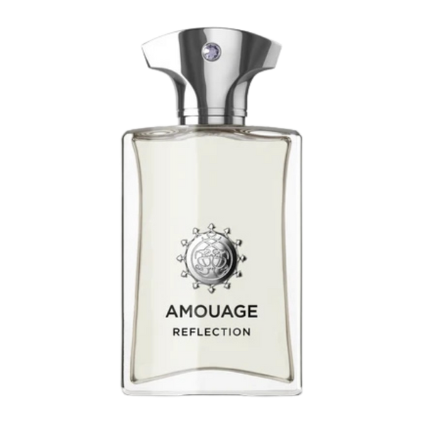 parfum Amouage Reflection, vue de face sur fond uni