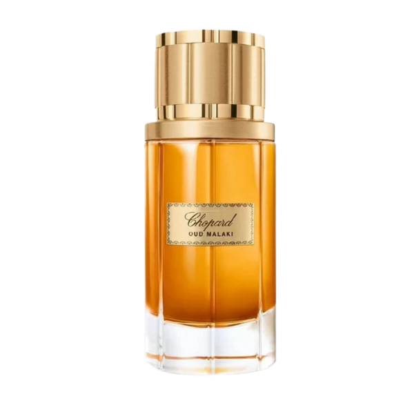 parfum Chopard Oud Malaki, vue de face sur fond uni