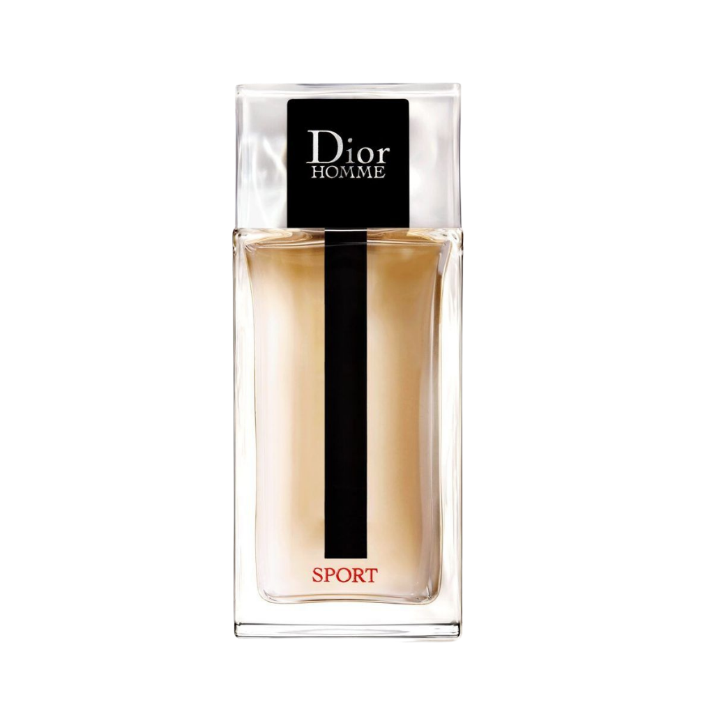 parfum Dior Homme Sport, vue de face sur fond uni