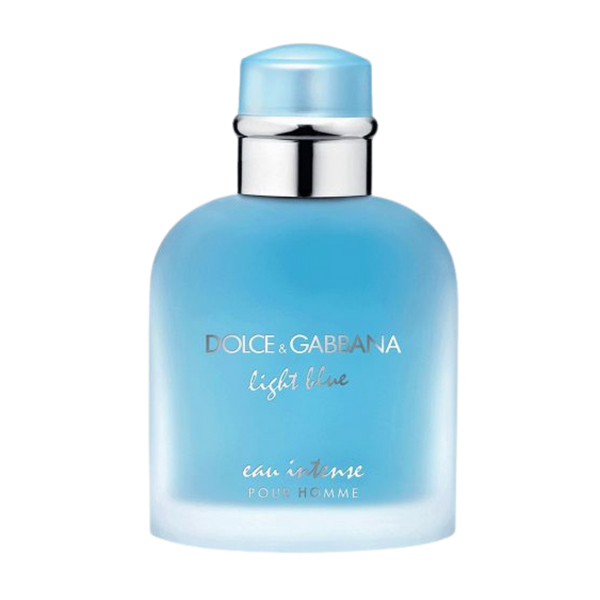 parfum Dolce & Gabbana Light Blue Intense, vue de face sur fond uni