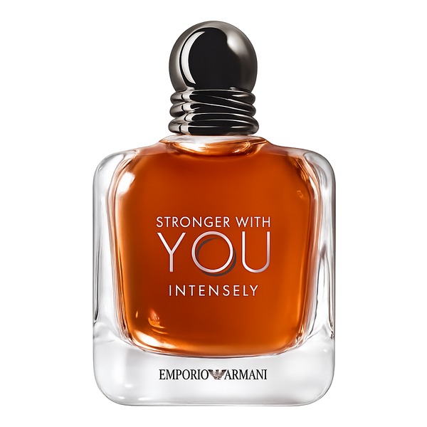 parfum Giorgio Armani Stronger With You, vue de face sur fond uni