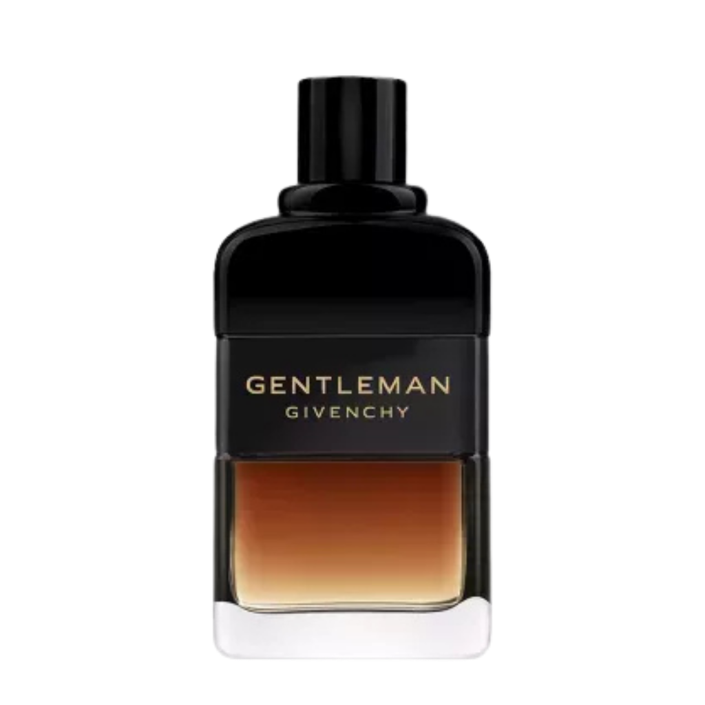 parfum Givenchy Gentleman Réserve Privée, vue de face sur fond uni