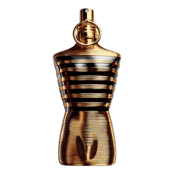 parfum Jean Paul Gaultier Le Male Elixir, vue de face sur fond uni