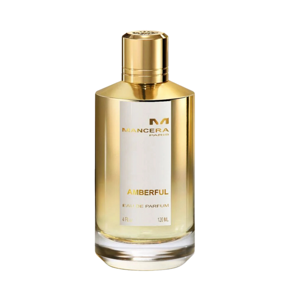 parfum Mancera Amberful, vue de face sur fond uni