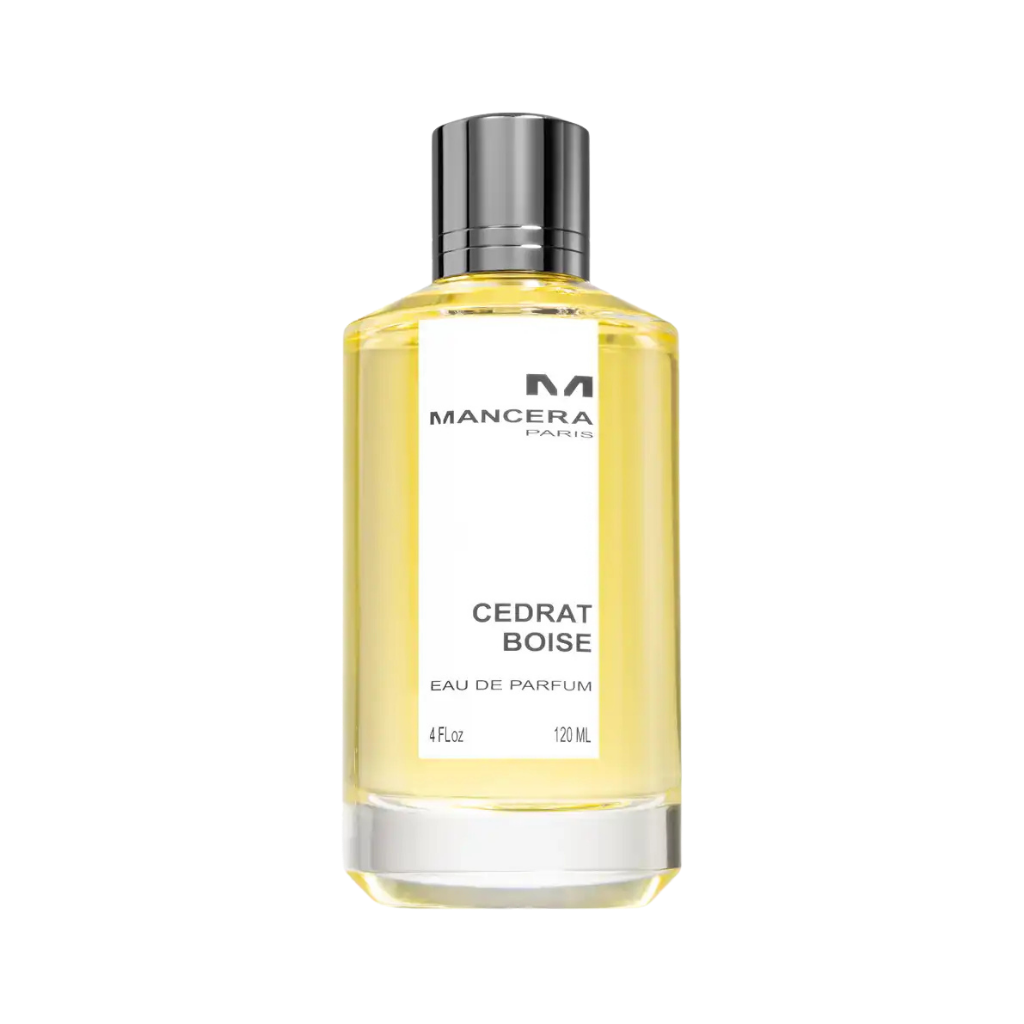 parfum Mancera Cédrat Boisé, vue de face sur fond uni
