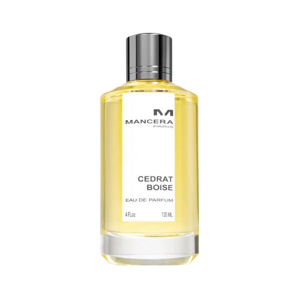 parfum Mancera Cédrat Boisé, vue de face sur fond uni