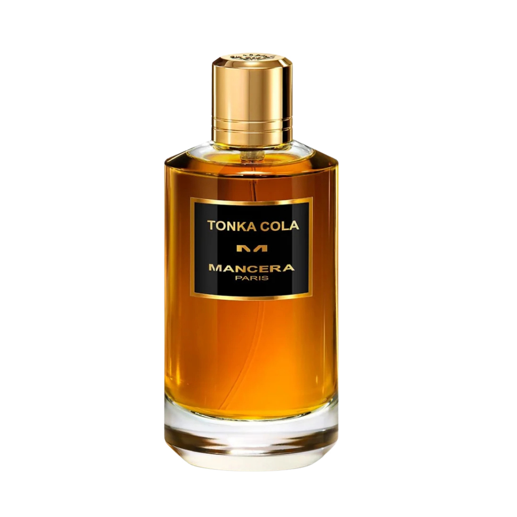 parfum Mancera Tonka Cola, vue de face sur fond uni
