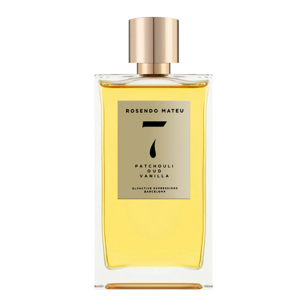 parfum Rosendo Mateu N7, vue de face sur fond uni