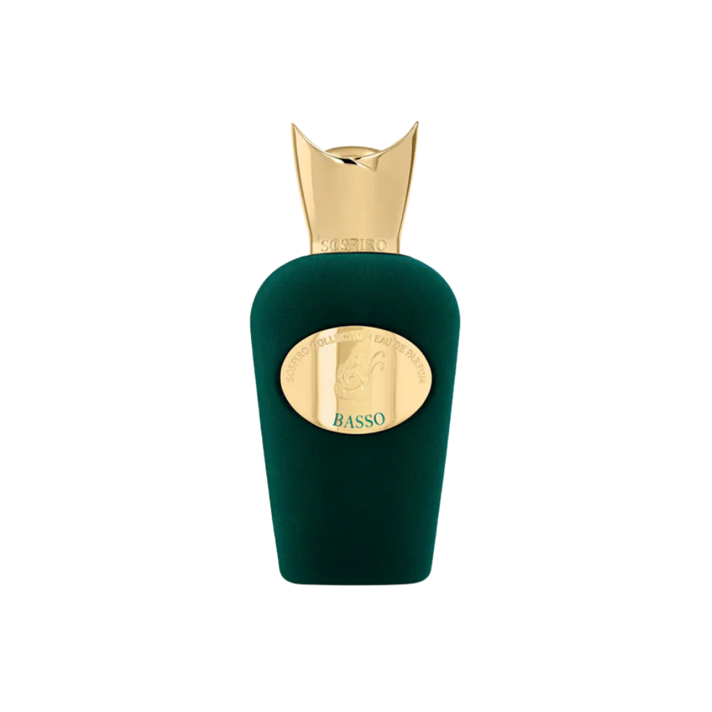 parfum Sospiro Basso, vue de face sur fond uni