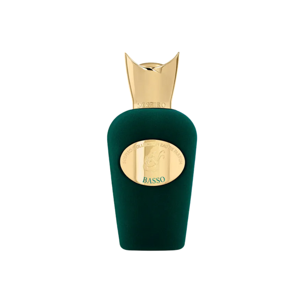 parfum Sospiro Basso, vue de face sur fond uni