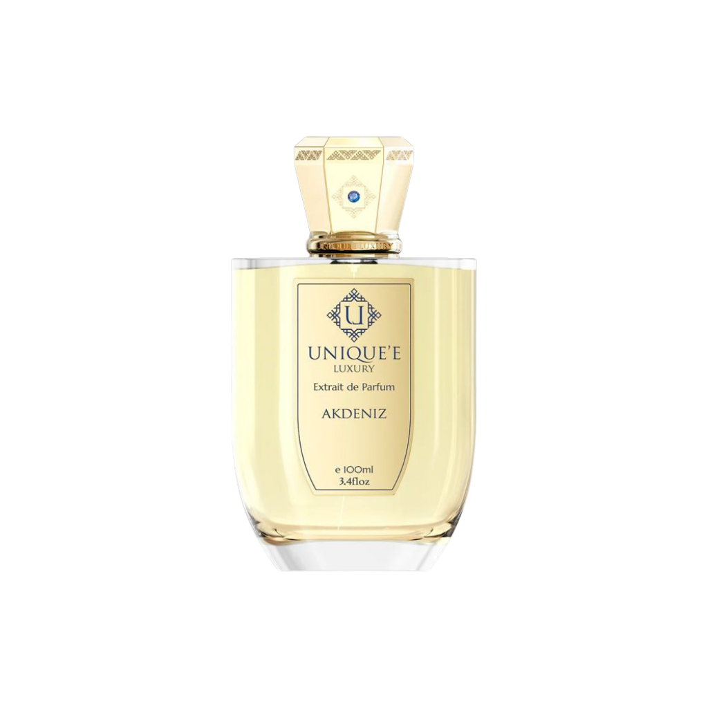 parfum Unique'e Luxury Akdeniz Unique'e Luxury, vue de face sur fond uni