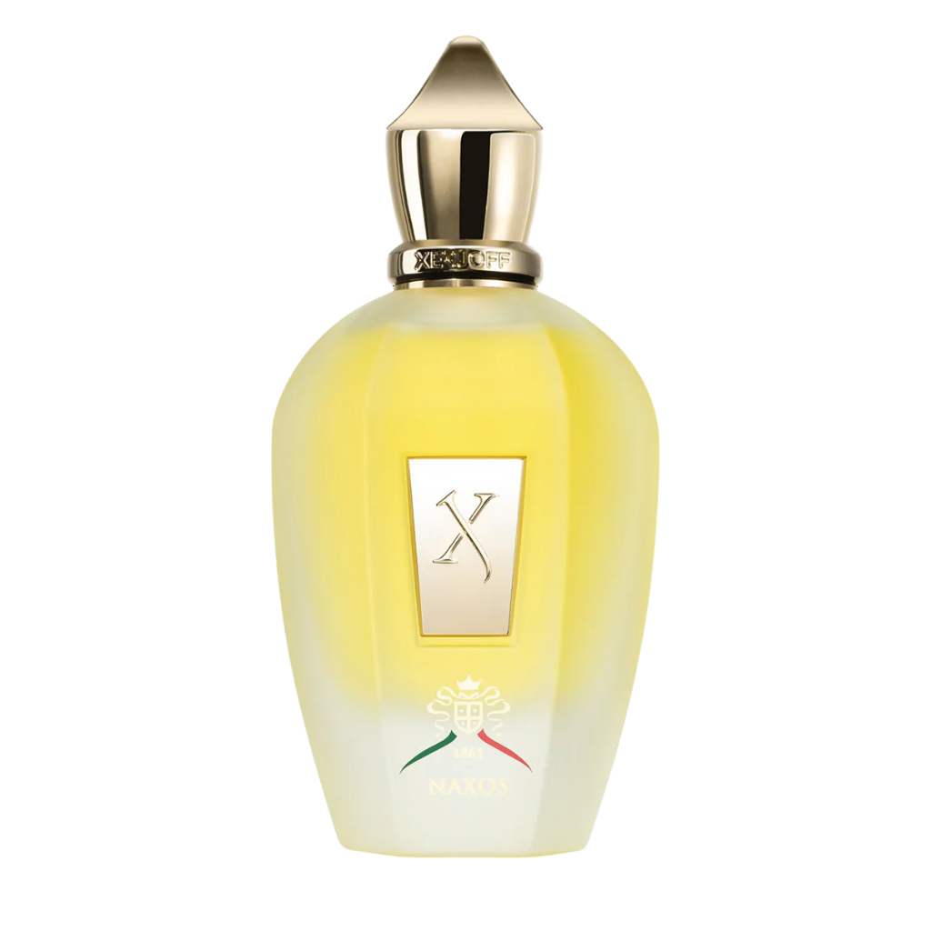 parfum Xerjoff Naxos, vue de face sur fond uni